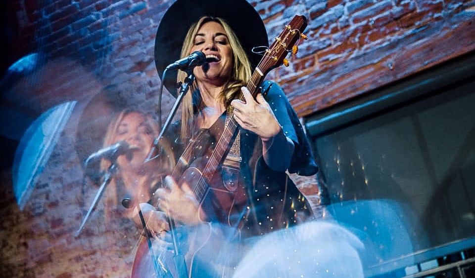 Morgan Myles - a finalist from season 22 of NBC's "The Voice" - performs at the Lititz Shirt Factory in Lititz, Penn., on Sept. 8, 2023.