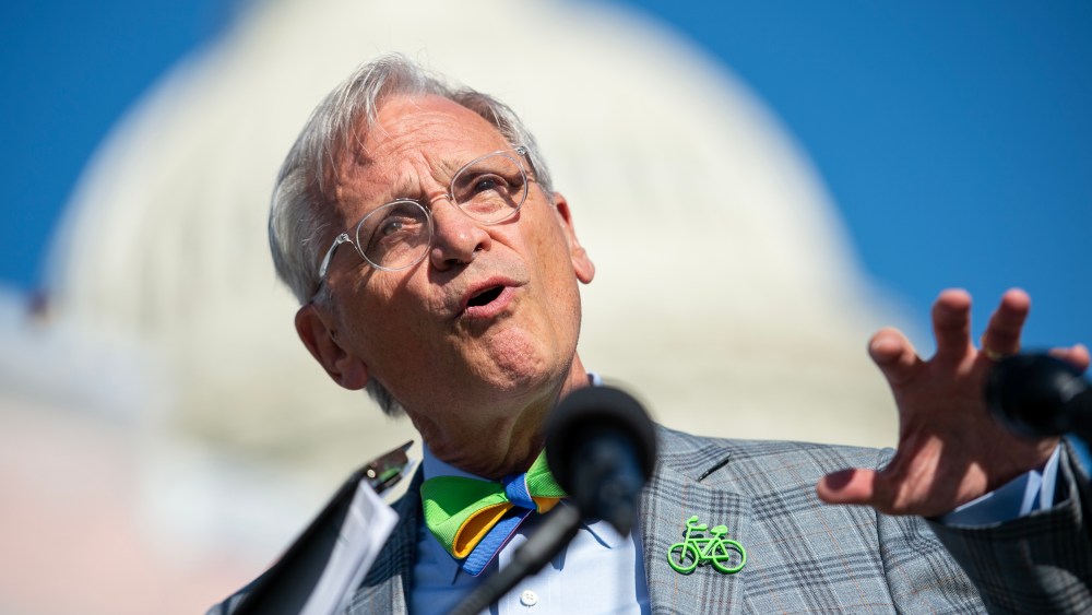 Rep. Earl Blumenauer, D-Ore., speaks during a news conference  in Washington DC. on  Sept. 18, 2019.