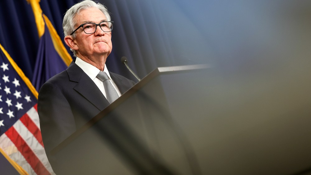 Federal Reserve Board Chairman Jerome Powell speaks during a news conference at the Federal Reserve in Washington, DC. on Nov. 1, 2023.
