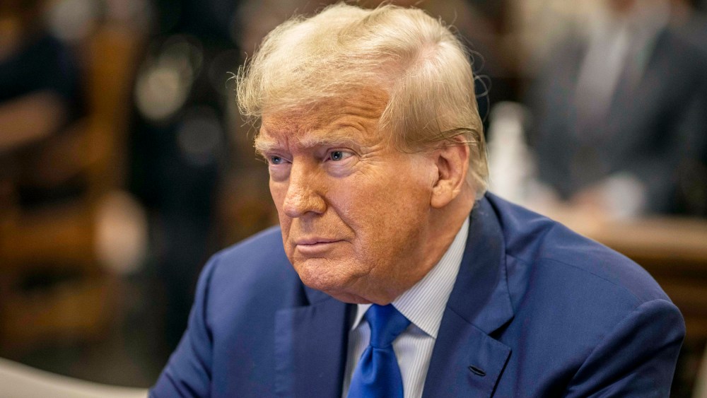 Former President Donald Trump in New York Supreme Court.