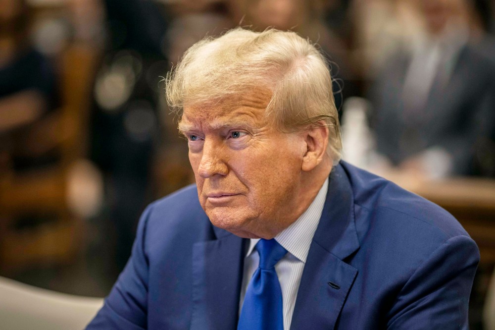 Former President Donald Trump in New York Supreme Court.