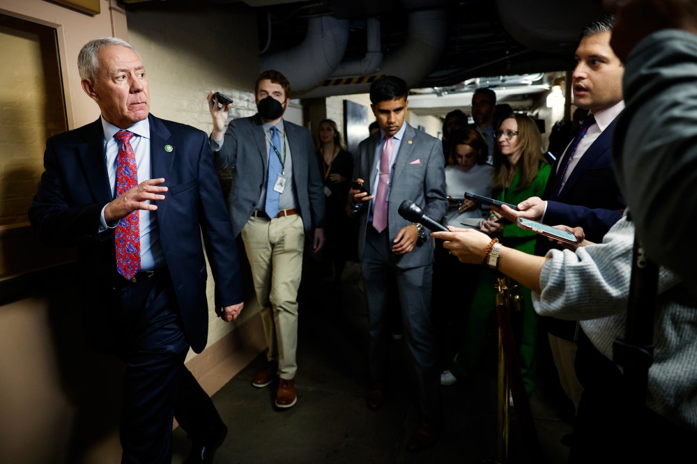 U.S. Rep. Ken Buck (R-CO) arrives to a closed-door House Republican meeting at the U.S. Capitol in Washington, DC. on Oct. 20, 2023.