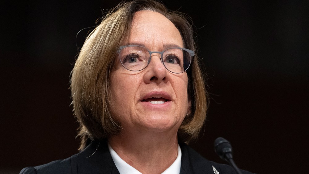 Lisa Franchetti speaks during a hearing on Capitol Hill.