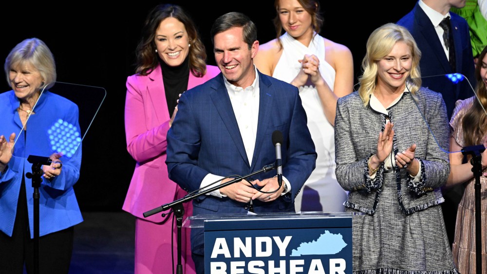 Kentucky Gov. Andy Beshear Holds Election Night Party In Louisville