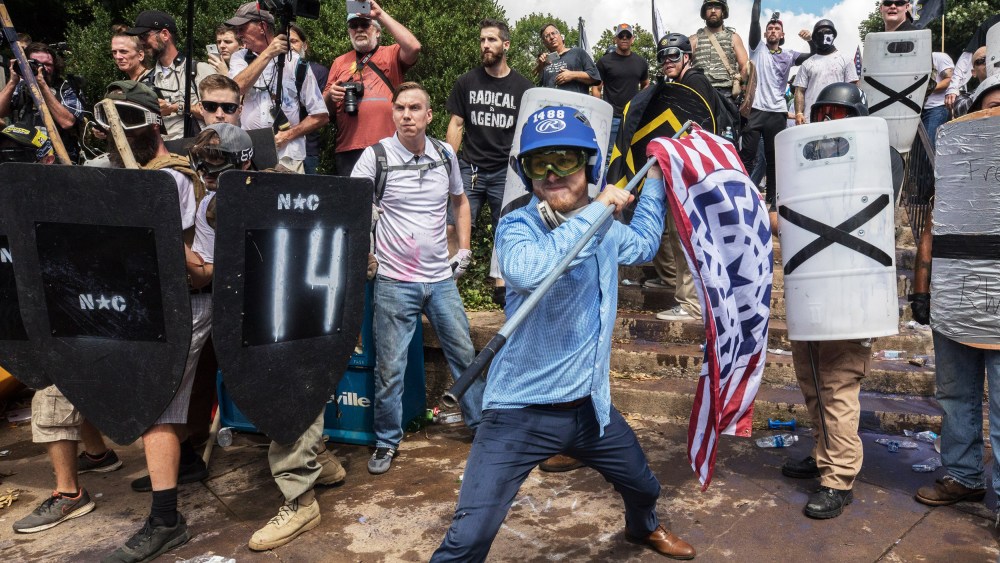 Clashes at the Unite the Right rally.