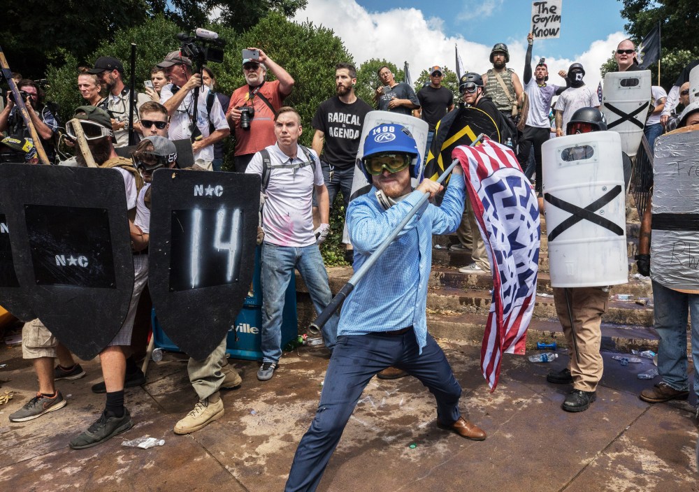 Clashes at the Unite the Right rally.