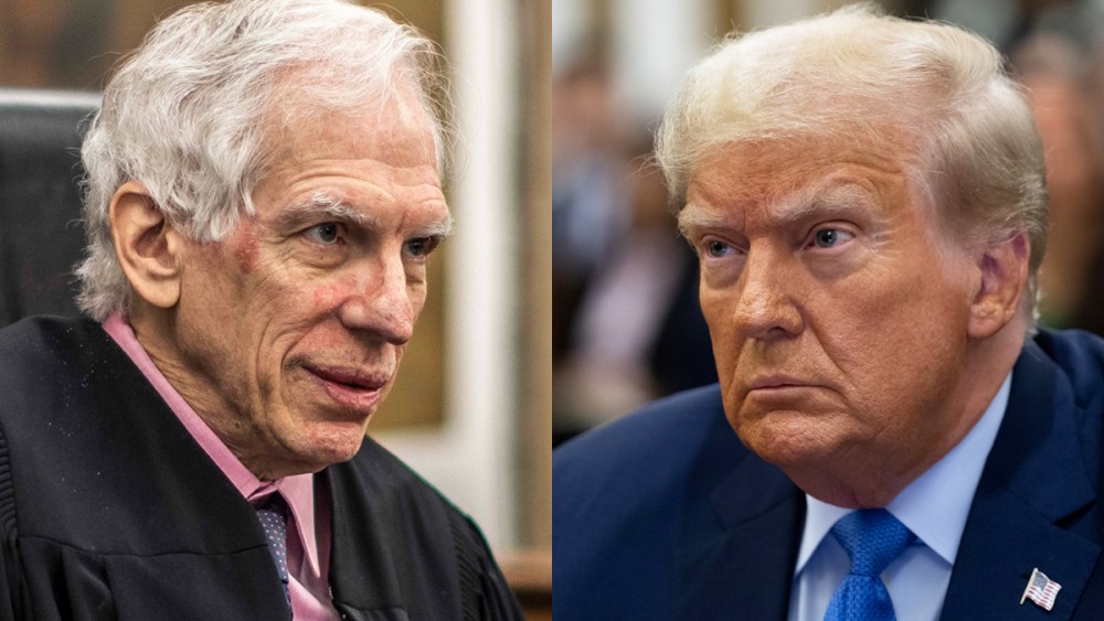 Judge Arthur Engoron and former President Donald Trump.