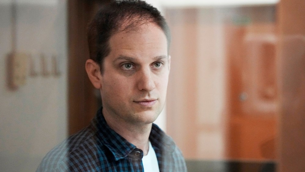 A court in Moscow on Tuesday ruled to extend the detention of Wall Street Journal reporter Evan Gershkovich, arrested on espionage charges, till Jan. 30. (AP Photo/Alexander Zemlianichenko, File)