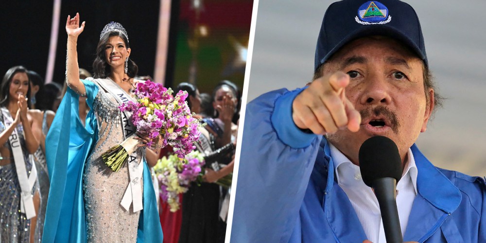 Miss Universe 2023, Sheynnis Palacios from Nicaragua, and Nicaraguan President Daniel Ortega.