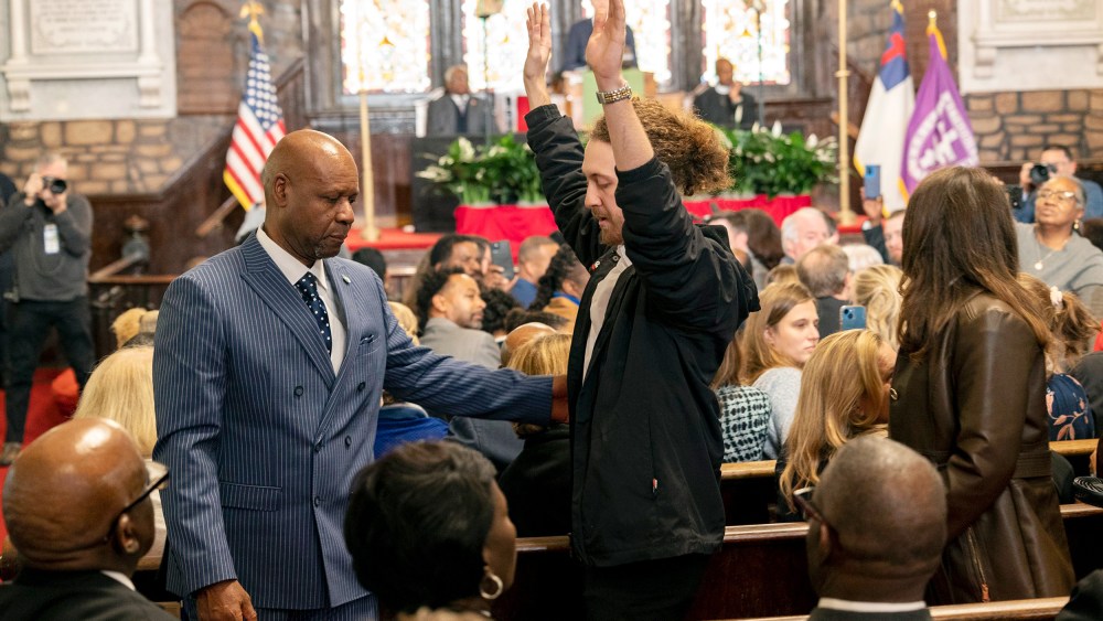 protest church biden