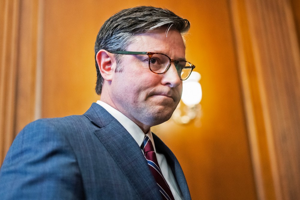 House Speaker Mike Johnson at the Capitol on Dec. 5, 2023.