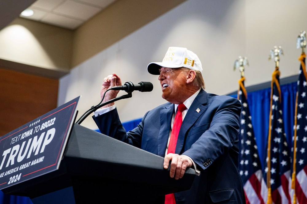 Trump heads into the Iowa caucuses Monday with a commanding 48% support in a closely watched poll that showed Nikki Haley moving into second place with 20%.