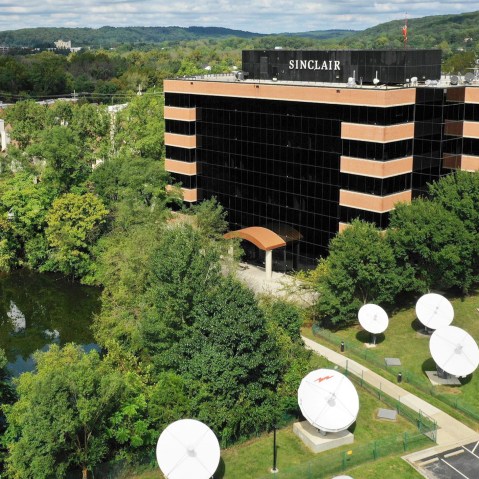 sinclair broadcast group exdterior hq aerial