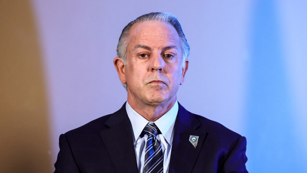 Nevada Gov. Joe Lombardo attends a news conference