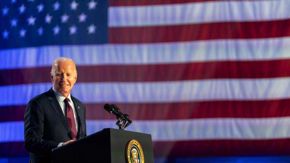 Joe Biden at a campaign event in Las Vegas