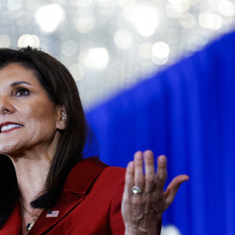 Nikki Haley speaks at her election night watch party