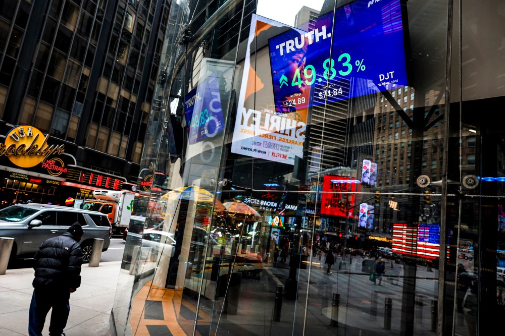 Former President Donald Trump's Social Media Company Begins Public Trading On Nasdaq