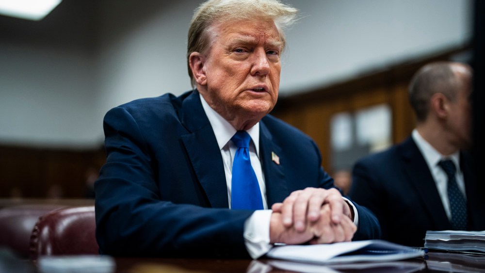 Donald Trump at Manhattan Criminal Court in New York City