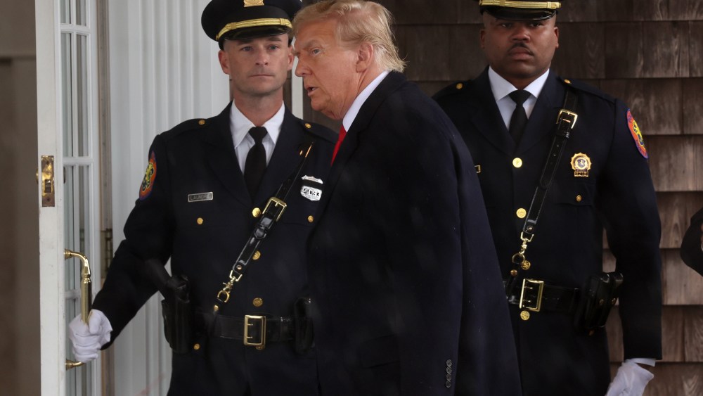 Donald Trump Attends Wake For Slain NYPD Officer Jonathan Diller