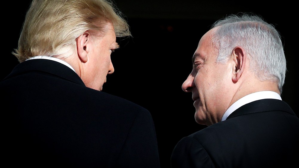 Donald Trump and Benjamin Netanyahu.