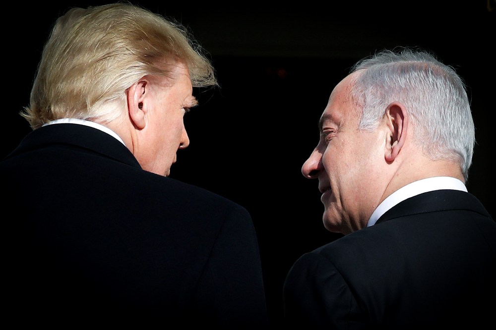 Donald Trump and Benjamin Netanyahu.