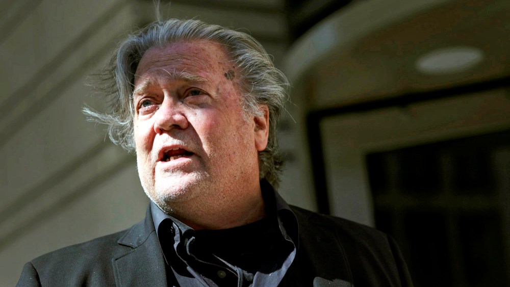 Steve Bannon at E. Barrett Prettyman U.S. Courthouse in Washington in 2022.