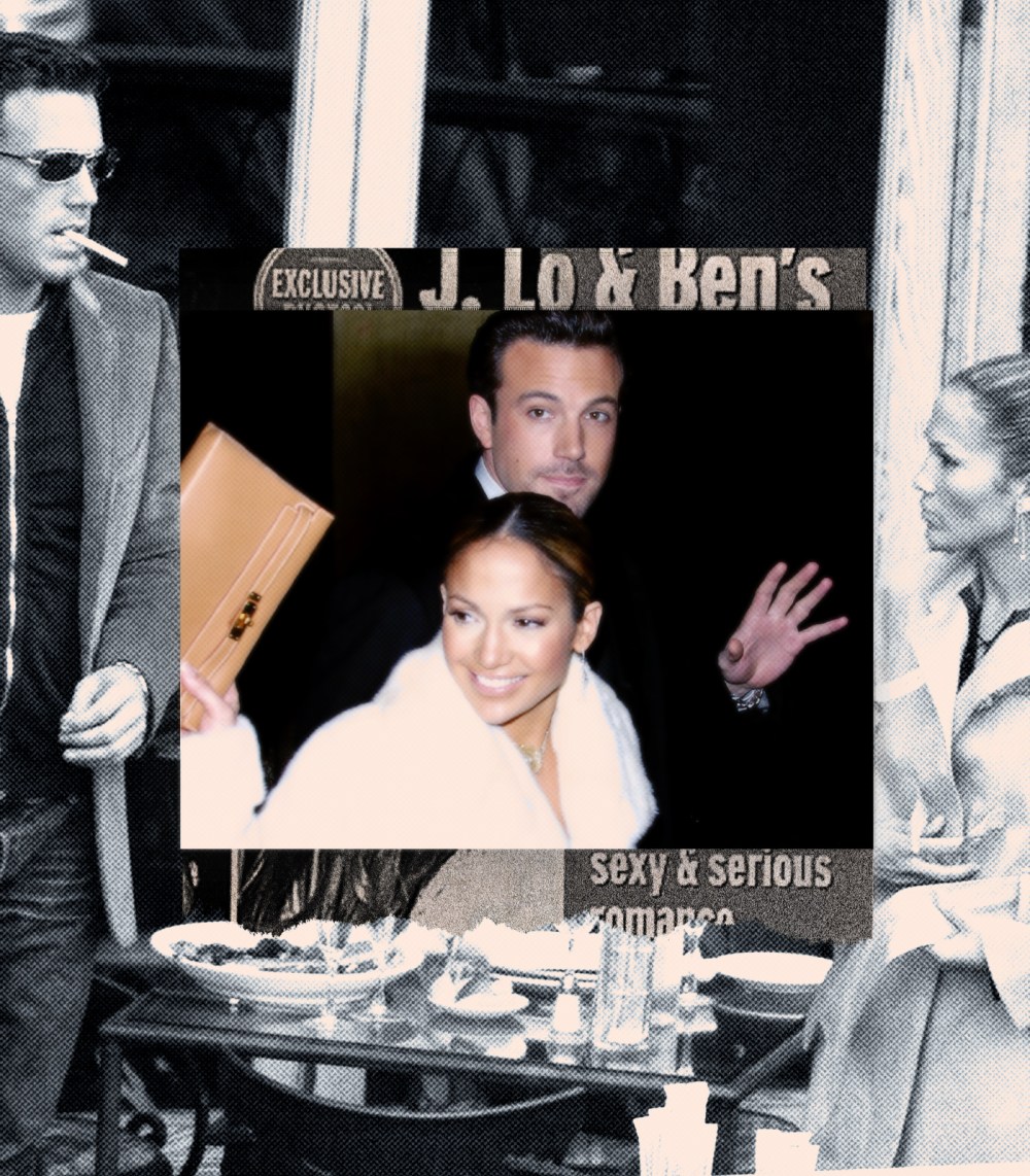 Photo Illustration: Images of Ben Affleck and Jennifer Lopez from the early 2000s