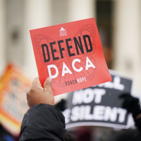 The "Dreamers," an estimated 700,000 people brought to the country illegally as children but allowed to stay and work under a program created by former president Barack Obama.