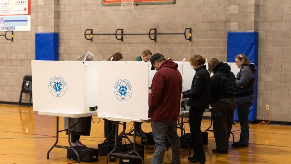 Washoe County voters cast their ballots in Reno, Nev