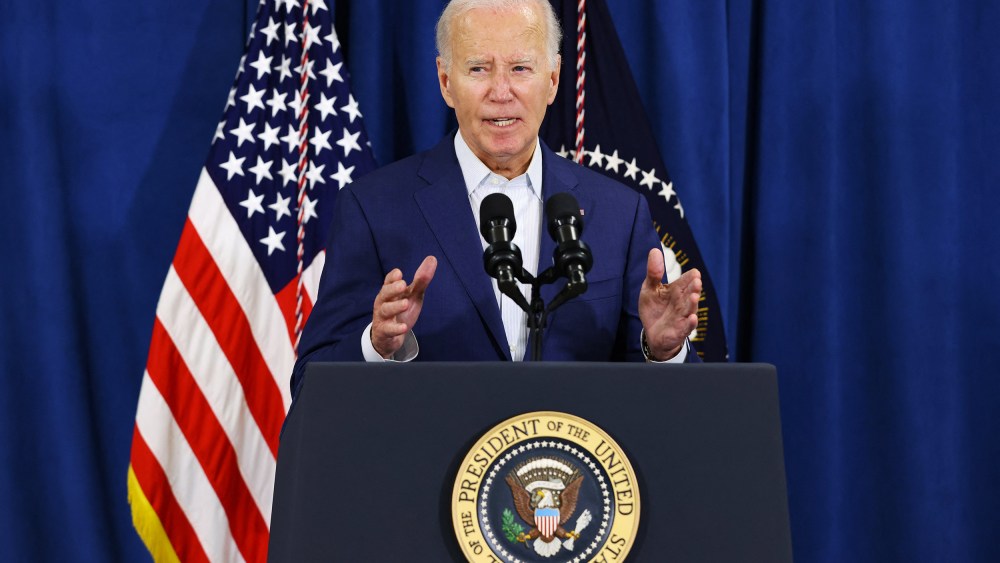 President Joe Biden speaks