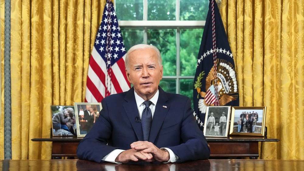 Image: President Addresses The Nation From The White House Oval Office joe biden politics political politician