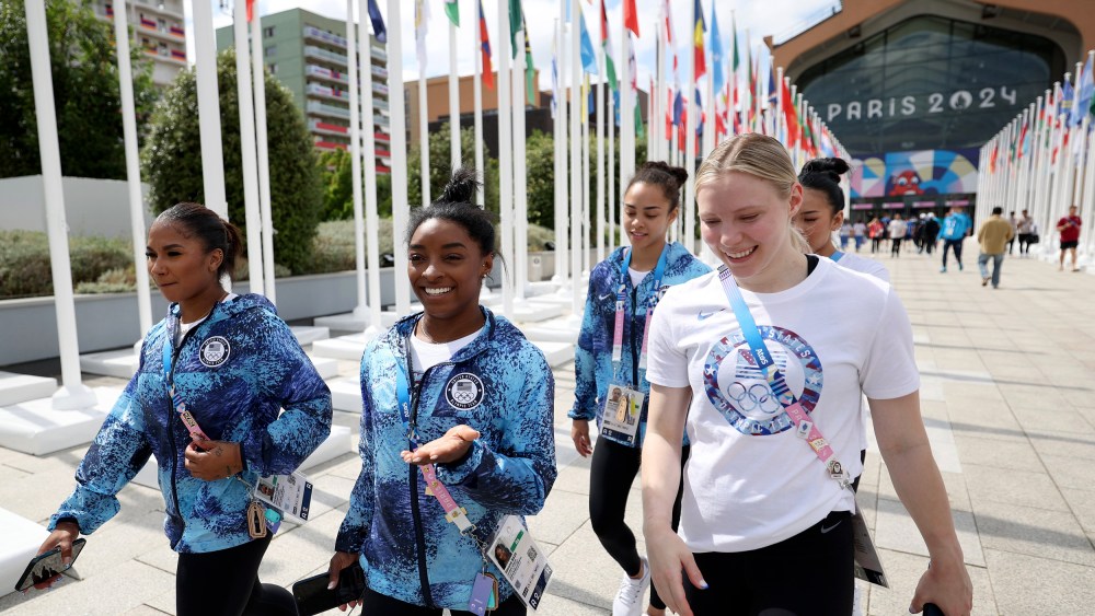 Image: USA Gymnastics at Athletes Village in Paris