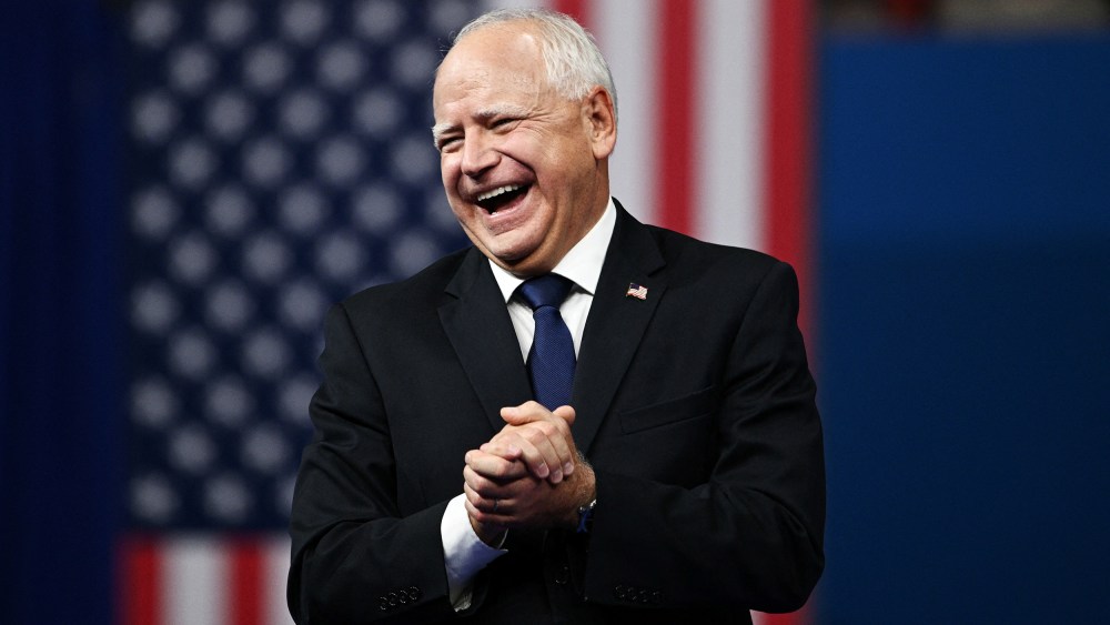 Tim Walz smiling