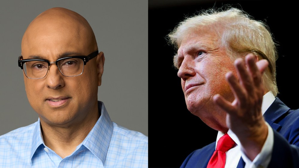 Ali Velshi and former President Donald Trump