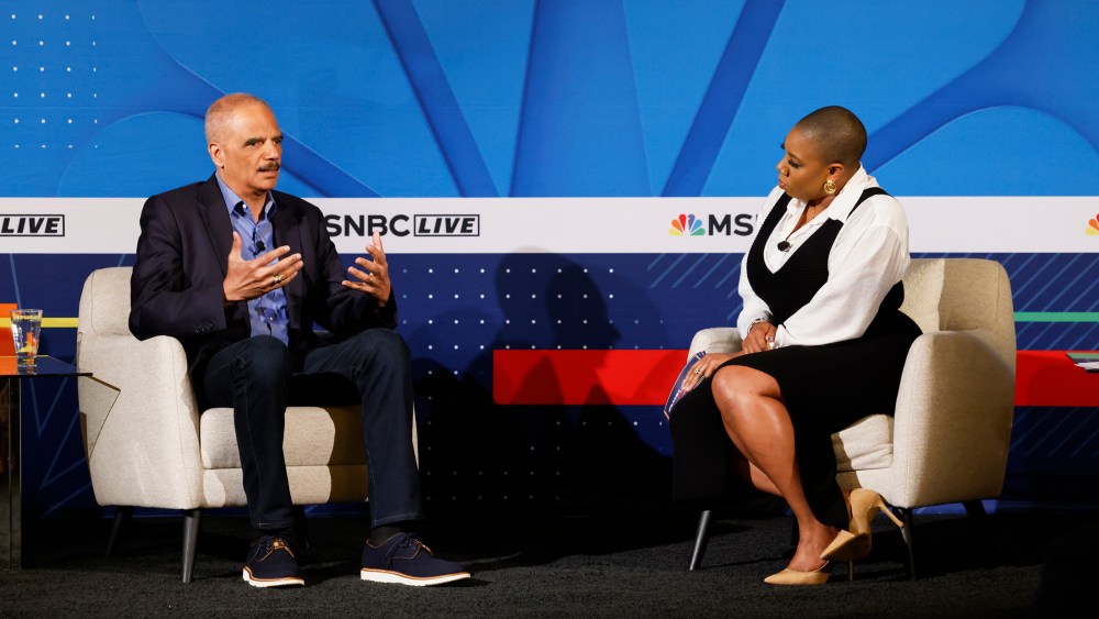 Eric Holder speaks on MSNBC
