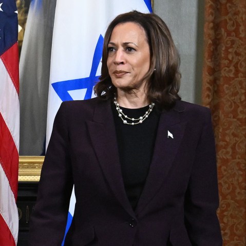 Image: kamala harris bibi benjamin netanyahu politics political politicians