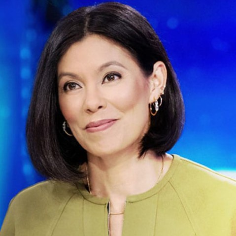 Voting sign and Alex Wagner
