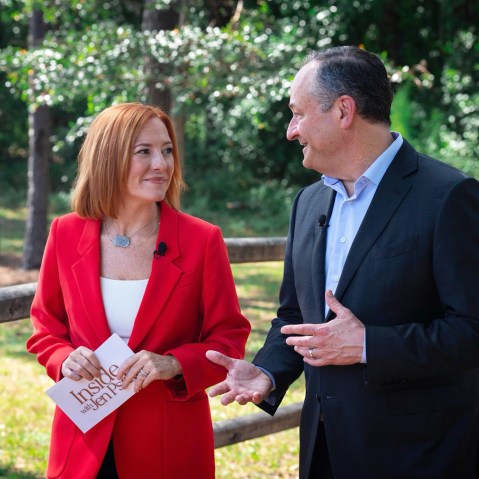 second gentleman Doug Emhoff, jen psaki interview