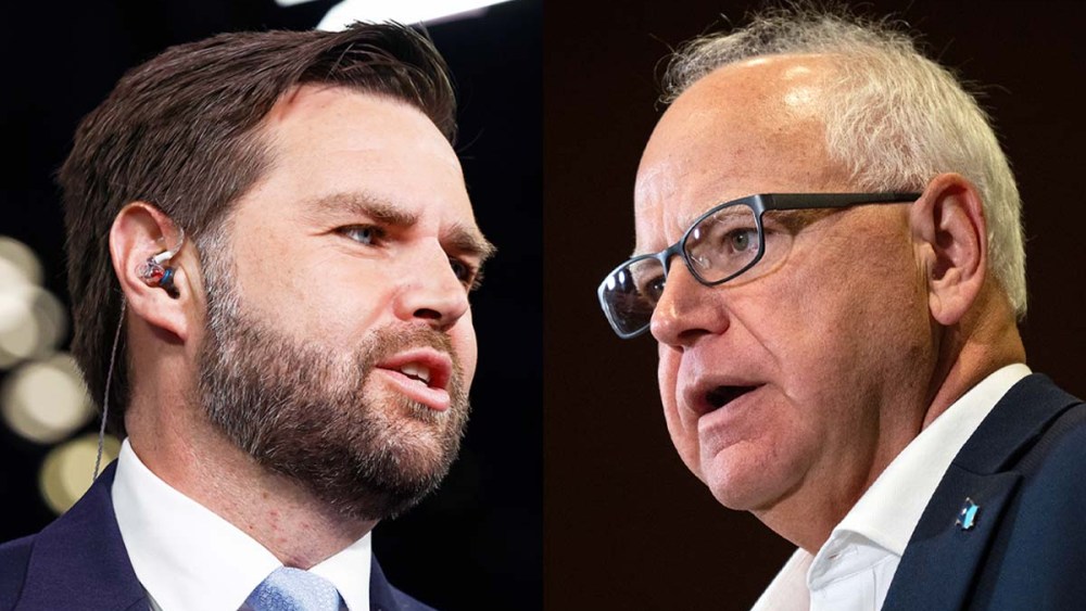 JD Vance, Tim Walz politics political politicians profile