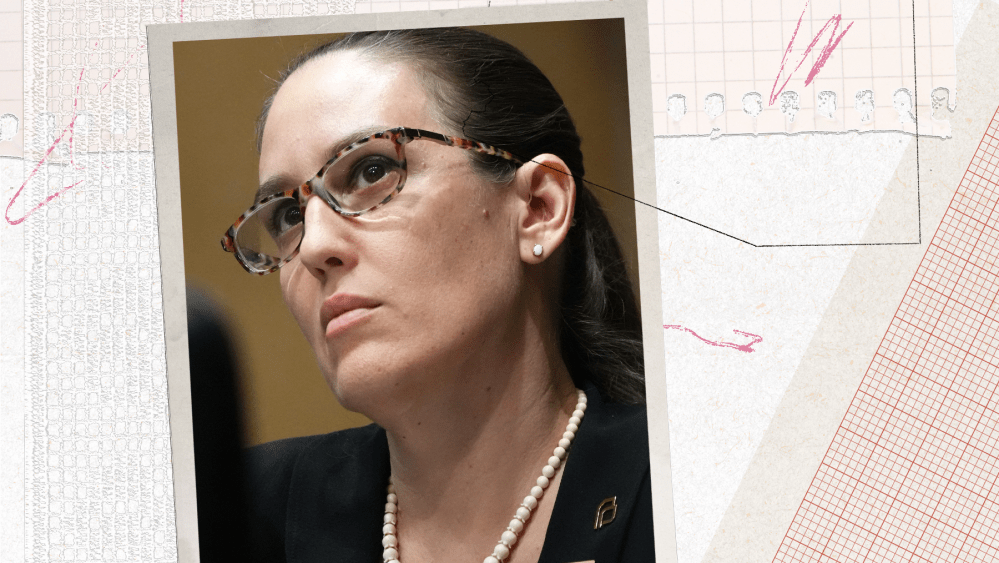 Photo collage of Arizona lawmaker Eva Burch, the state of Arizona