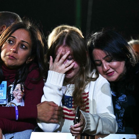 Kamala Harris supporters react to election results