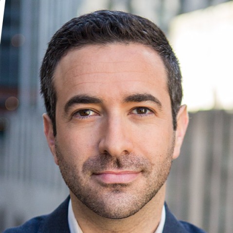 A split composite of Mike Johnson and Ari Melber.