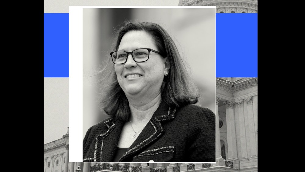 Photo illustration of Julie Johnson