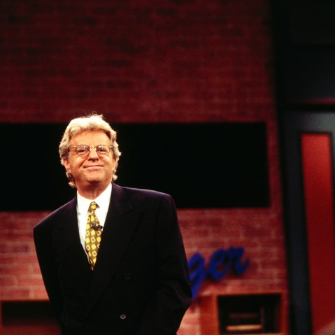 TV Host Jerry Springer on Set