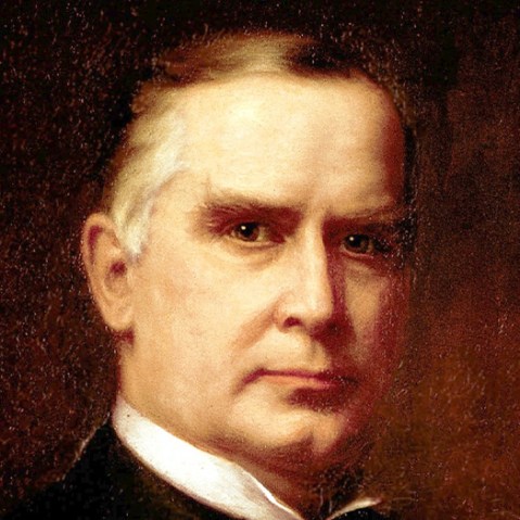 A split of Donald Trump and William McKinley.