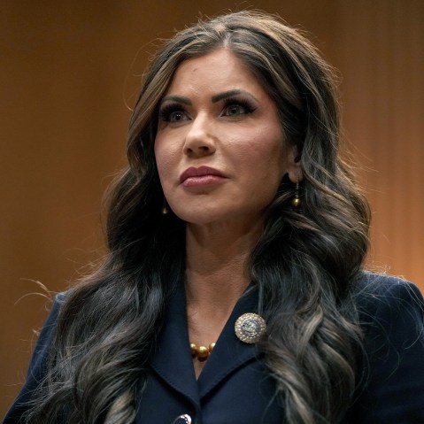 Image: Senate Confirmation Hearing Considers Kristi Noem For DHS Secretary