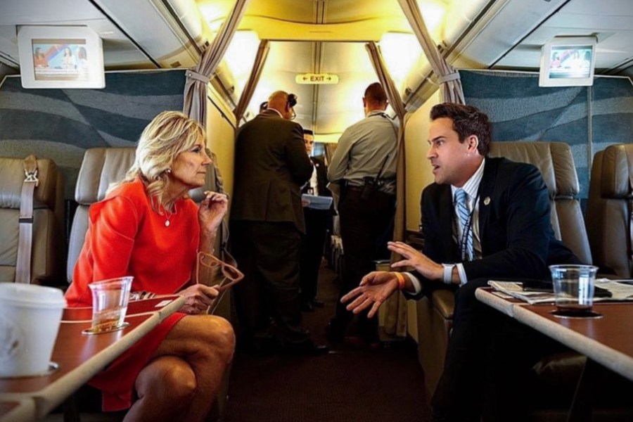 Michael LaRosa with First Lady Jill Biden.