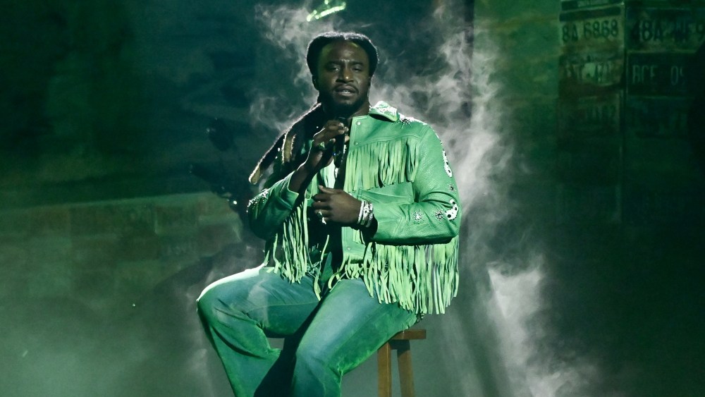 Shaboozey at The 58th Annual CMA Awards held at Bridgestone Arena on November 20, 2024 in Nashville, Tennessee.