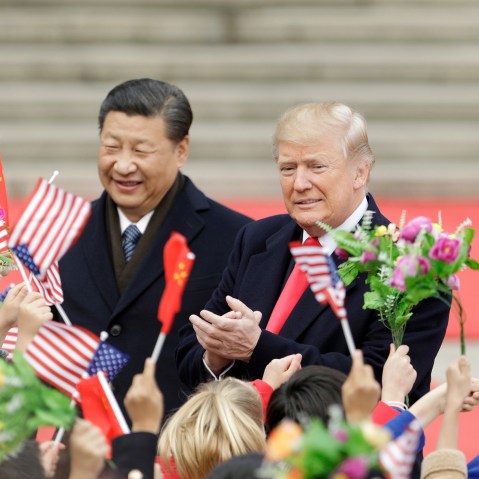 President Donald Trump and Xi Jinping, China's president in Beijing, China in 2017.