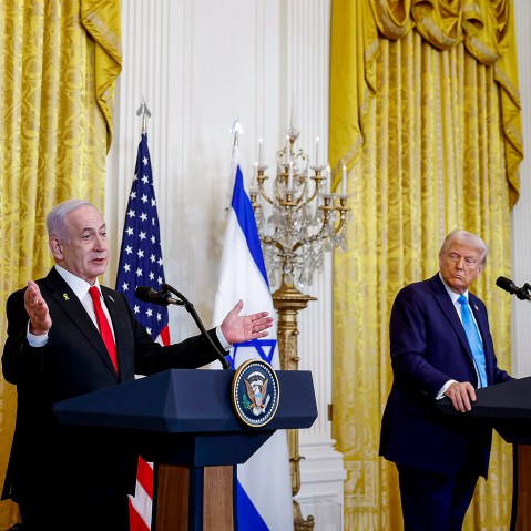 Benjamin Netanyahu and Donald Trump.
